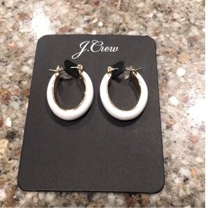 jcrew enamel hoop earrings